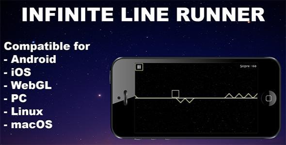 Infinite line runner - Unity Game With AdMob Ads